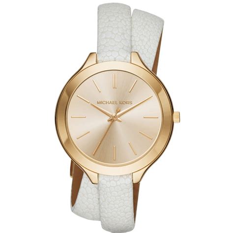 michael kors uhrenarmband leder weiss